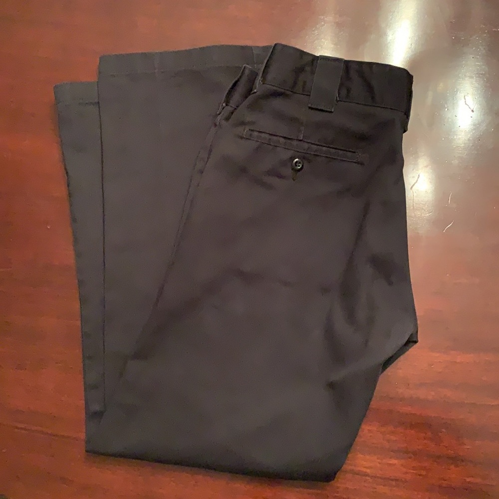 Dickies men’s slim straight black work pant
